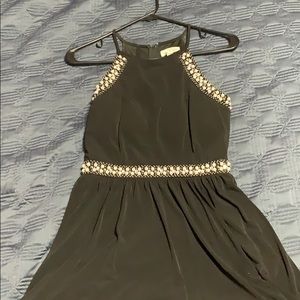 Black knee length formal dress